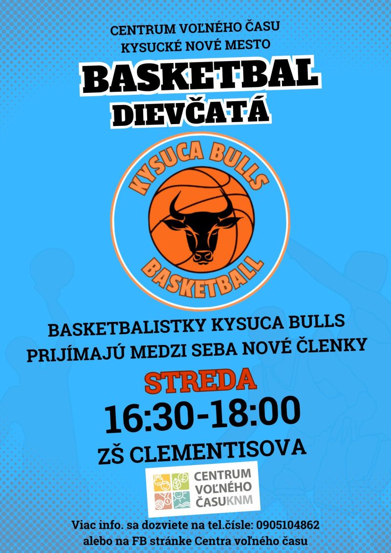 Plagát basketbal dievčata
