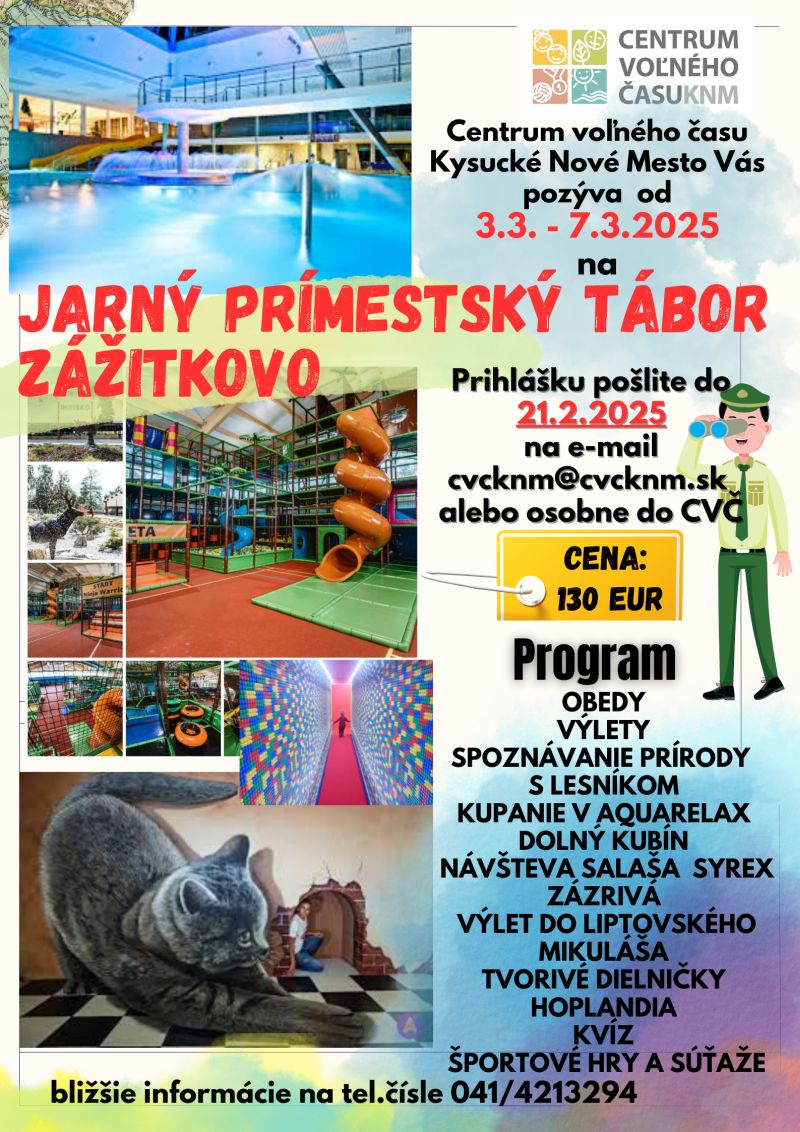 Jarný primestský tabor - plagát